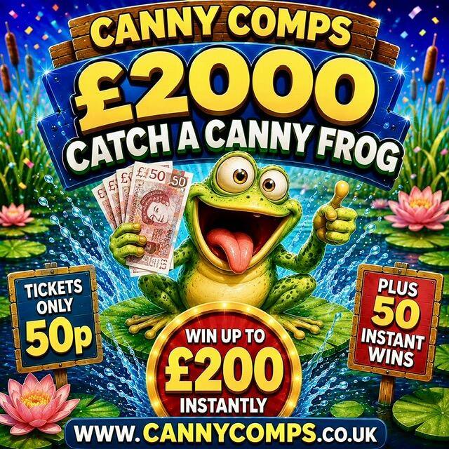 £2000 CATCH A CANNY FROG